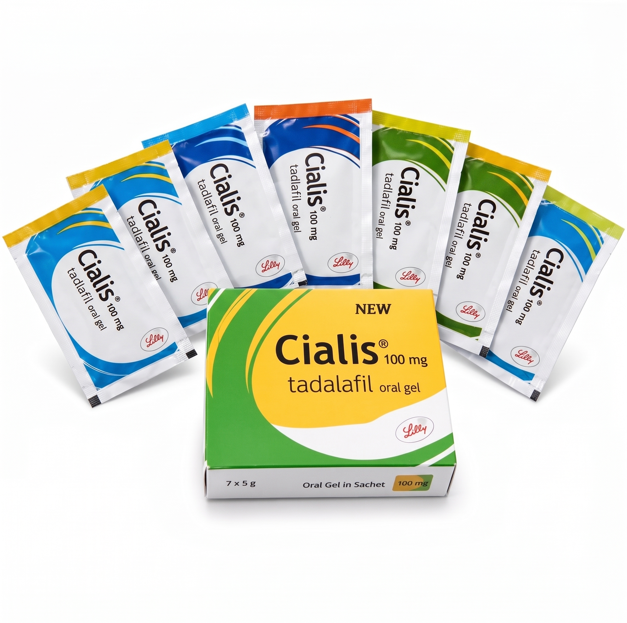 Cialis 100 mg Oral Jelly 7 Saşe Meyveli Jel Orijinal Lilly Kutu