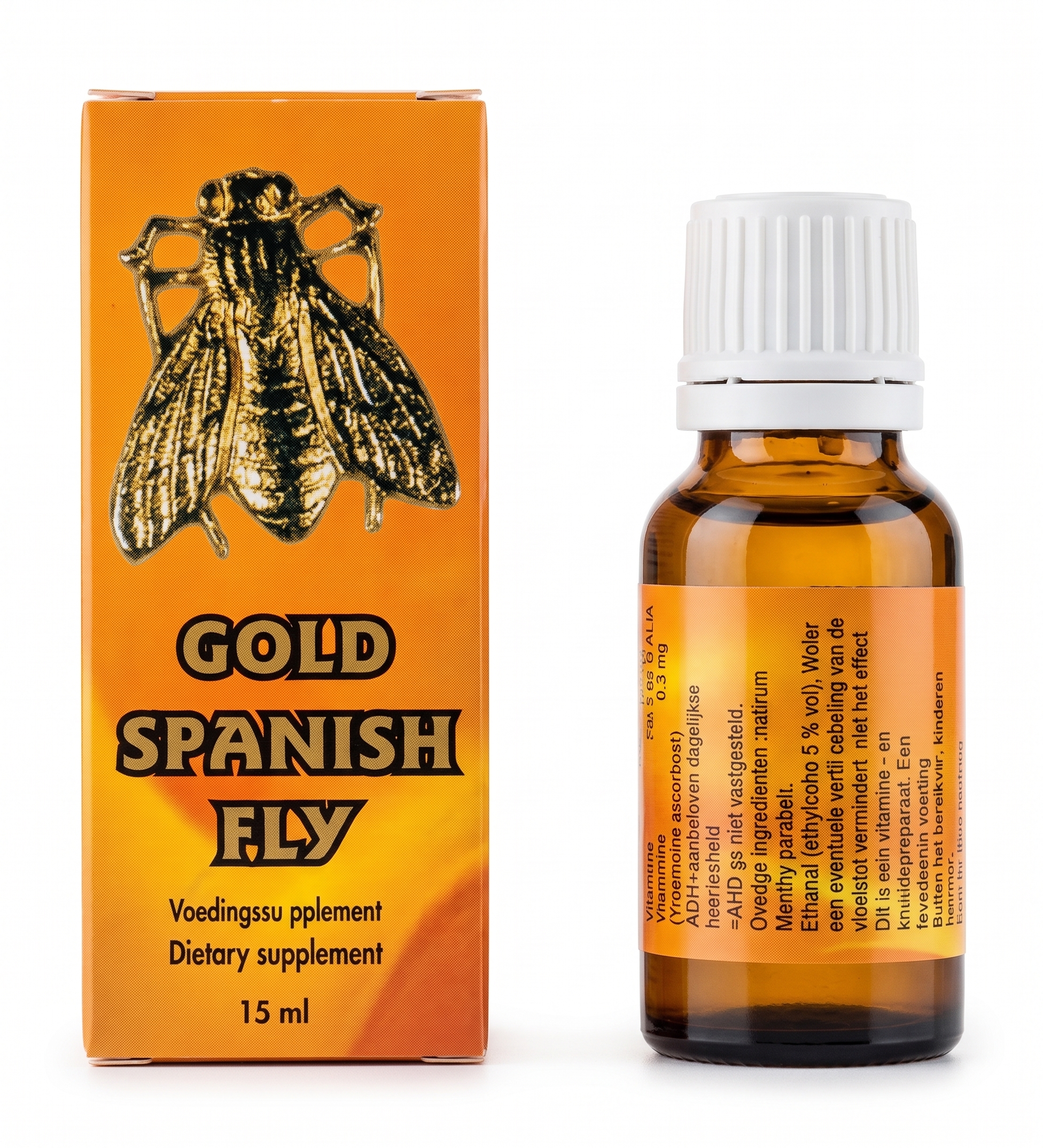 Gold Spanish Fly S-Drops 15 ml Bayan İstek Artırıcı Damla Orijinal Kutu ve Şişe