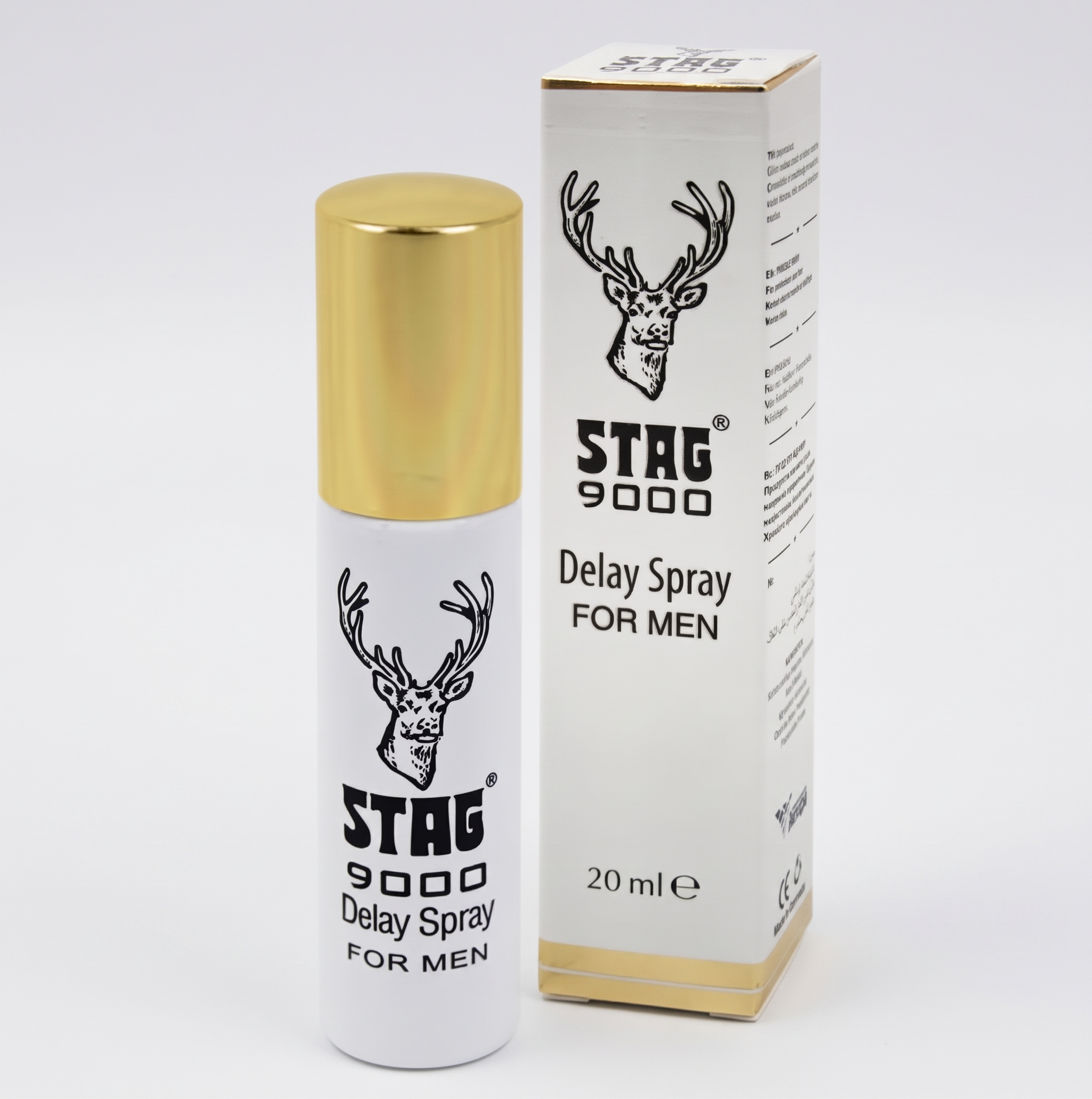 Stag 9000 Geciktirici Sprey 20 ml Geyik Logolu Orijinal Kutu ve Şişe